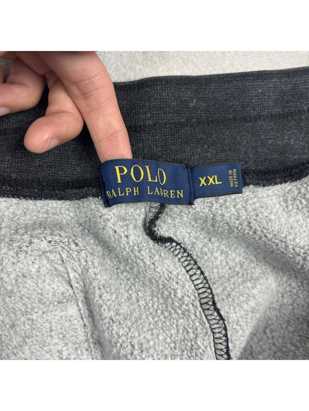 Polo Ralph Lauren Sweatpants Joggers Mens 2XL Gray Drawstring Athleisure Pony